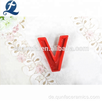 Liebesbriefform Keramik Dessert Hochzeit Süßigkeiten Tablett